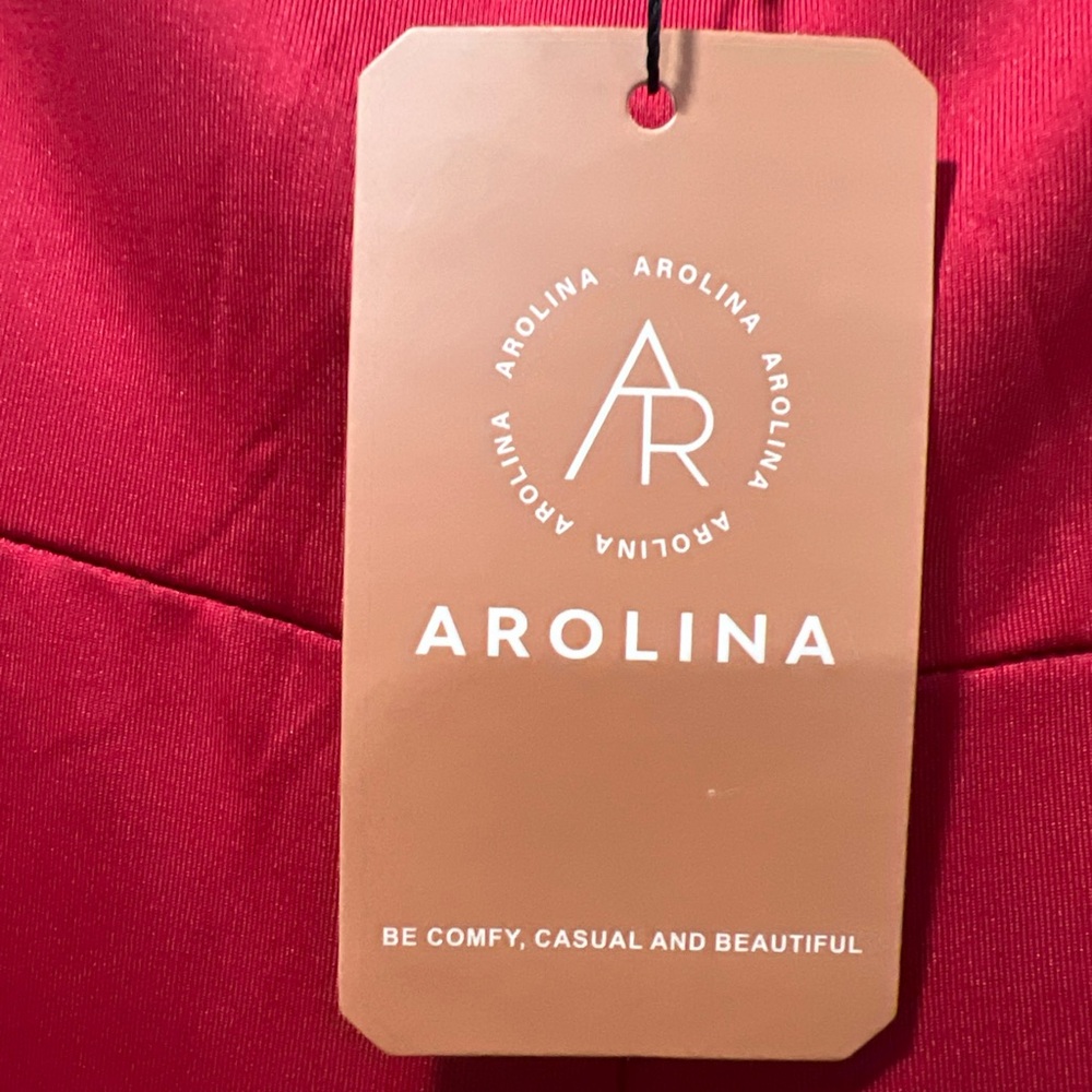 AROLINA  Red stretch yoga Women's Pants wide‎ leg gym. - Picture 4 of 16